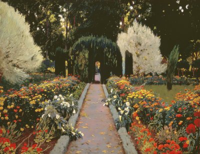 Glorieta II (Der Garten von Aranjuez. Laube II) 1907 von Santiago Rusiñol